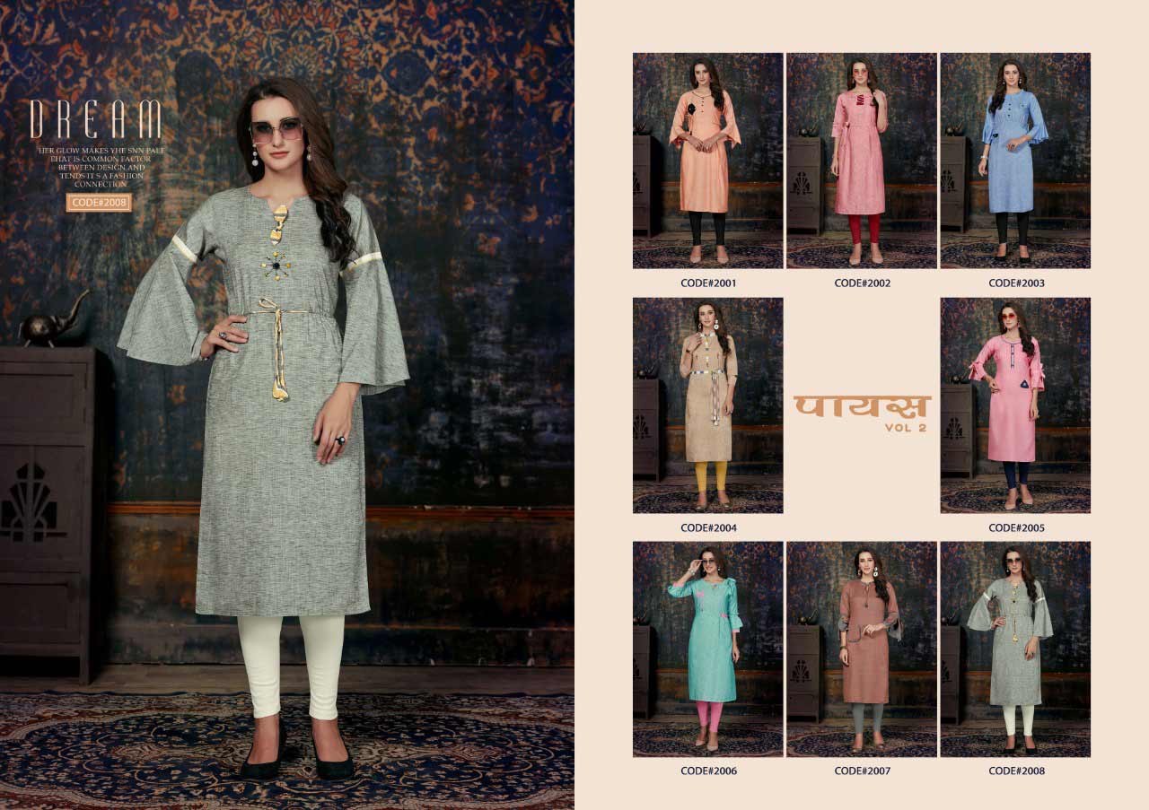 Payas Vol-2 Cotton Fabric Kurti Catalog Payas Vol-2 Cotton Fabric Kurti Catalog